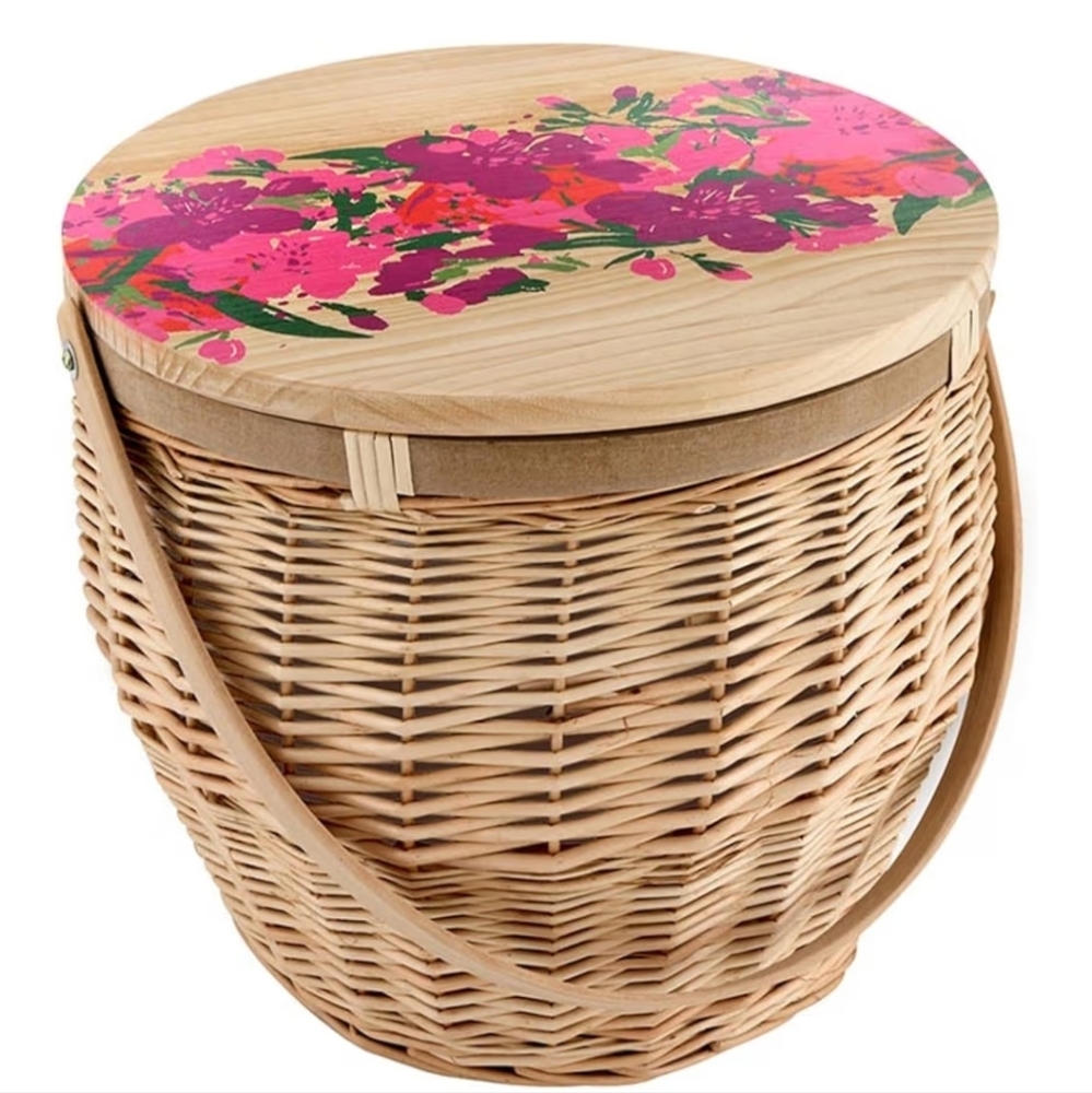 Santa Barbara Design Studio Picnic Easter Basket Fully Insulated Large $120 New!